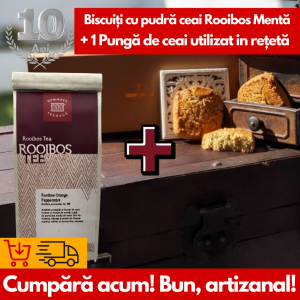 Combo Biscuiți Ceai Rooibos - 240g (Cutie de 6 Biscuiți) + 100 g Ceai Rooibos