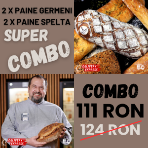 Combo 2xPâini Spelta și 2xPâini Secară cu Germeni: Economisiți 13 Lei