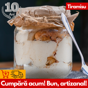Tiramisu Artizanal cu Mascarpone și Frișcă