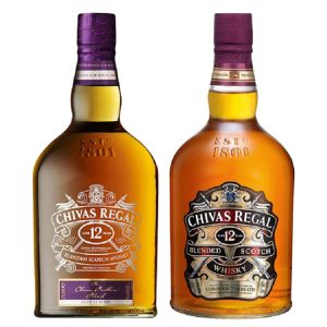 Chivas regal 12yo and chivas brothers blend 2000 ml
